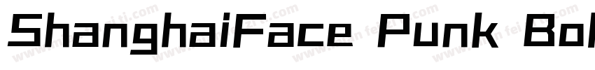 ShanghaiFace Punk BoldGB Regular GB字体转换